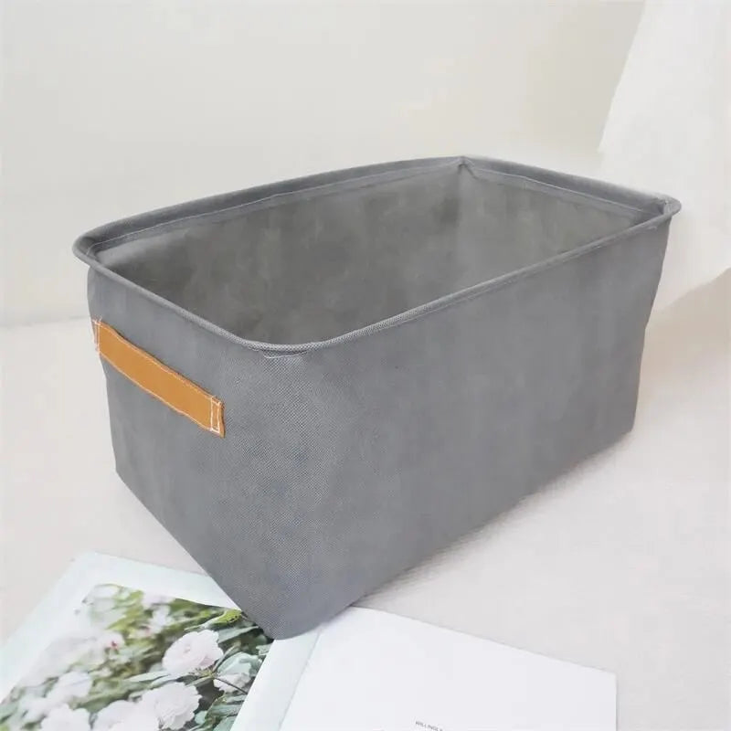 1pc Foldable Clothes and Miscellaneous Items Storage Box with Steel Frame Wardrobe Organization and Storage