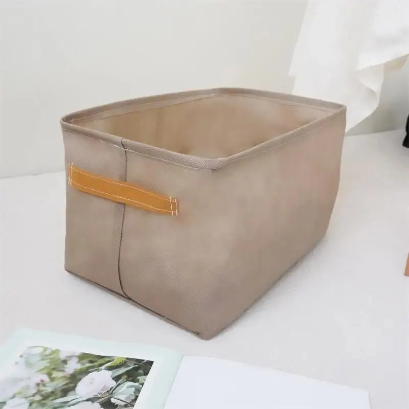 1pc Foldable Clothes and Miscellaneous Items Storage Box with Steel Frame Wardrobe Organization and Storage