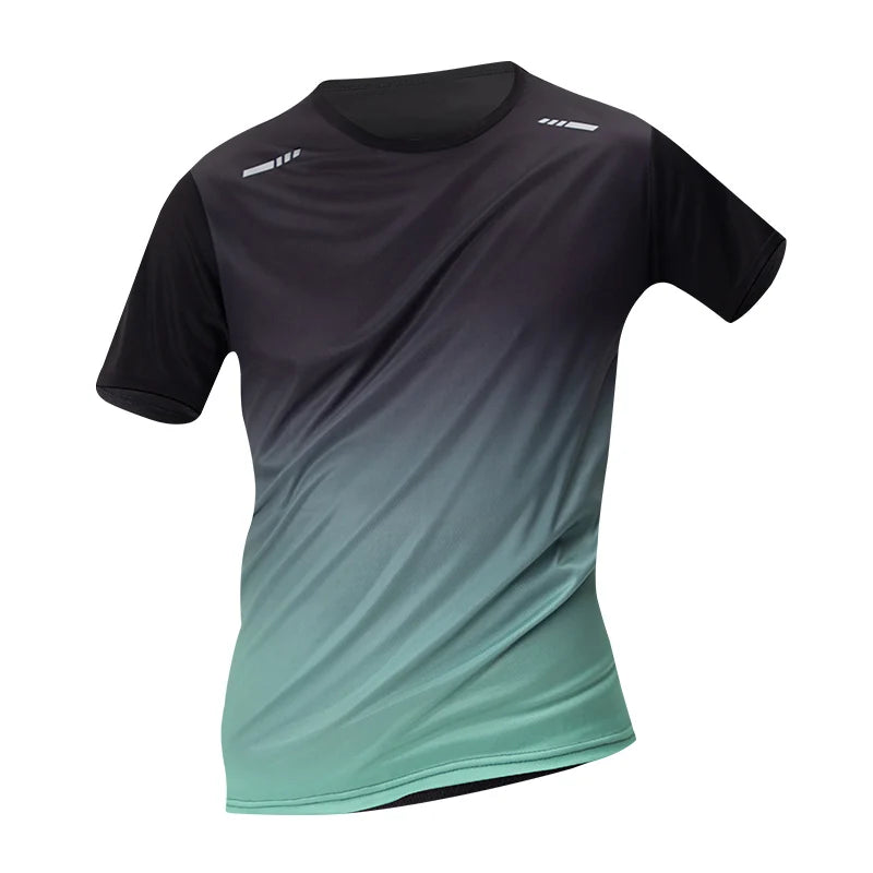 4/1/2 Pack Men's Gradient Quick-drying Sportswear Teenagers Leisure Joker Short-sleeved Multi-size Mixed-color Running Fitness T